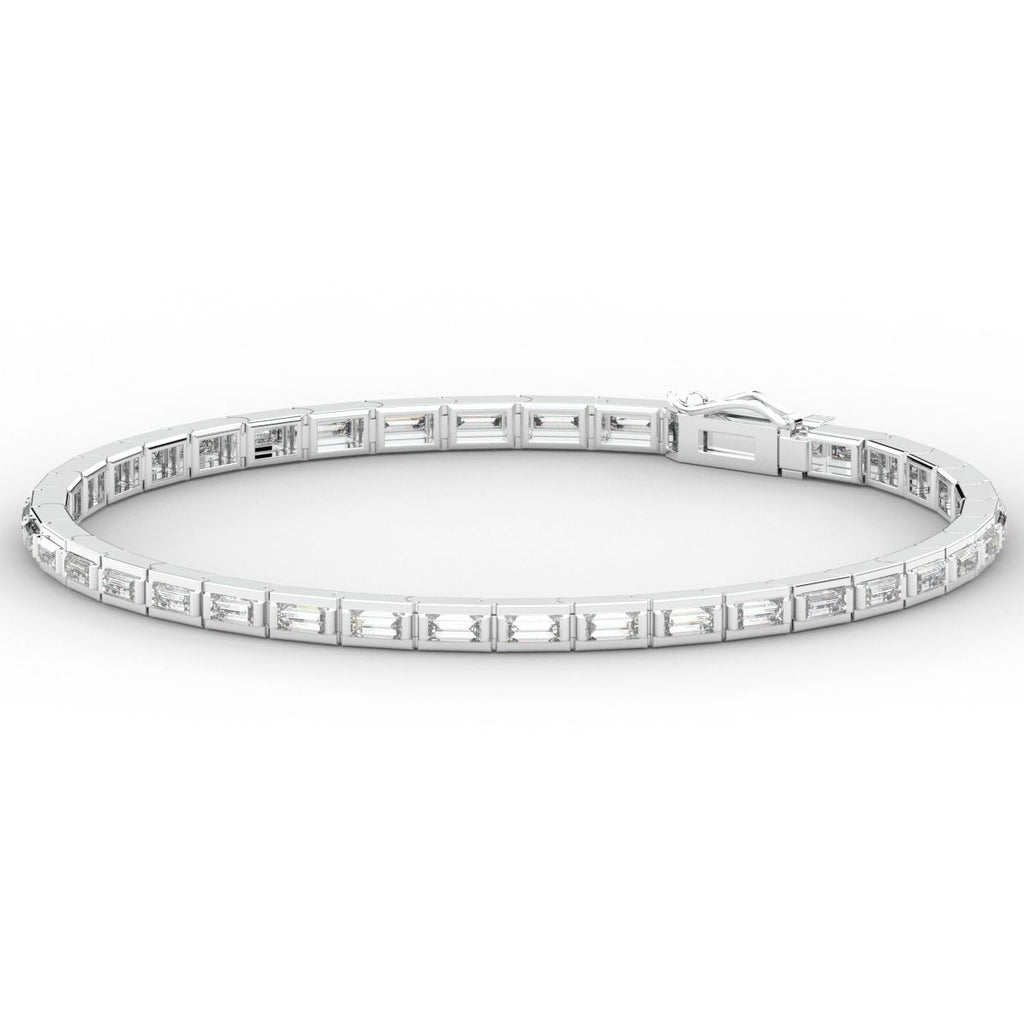 3.40CT.TW ROUND LAB DIAMOND TENNIS BRACELET