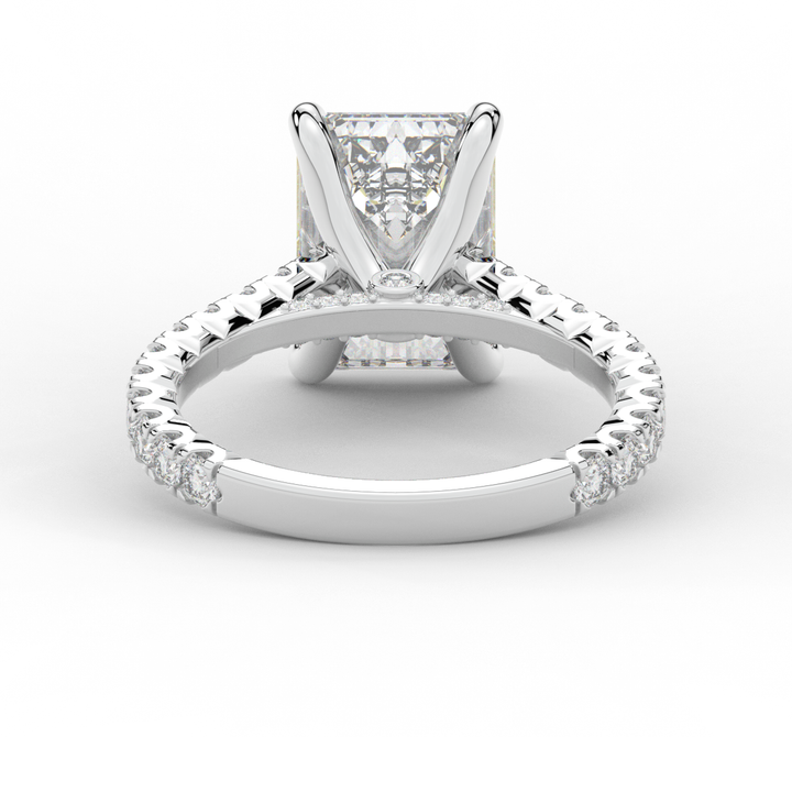 4.25CT.TW EMERALD CUT LAB DIAMOND SOLITAIRE ENGAGEMENT RING