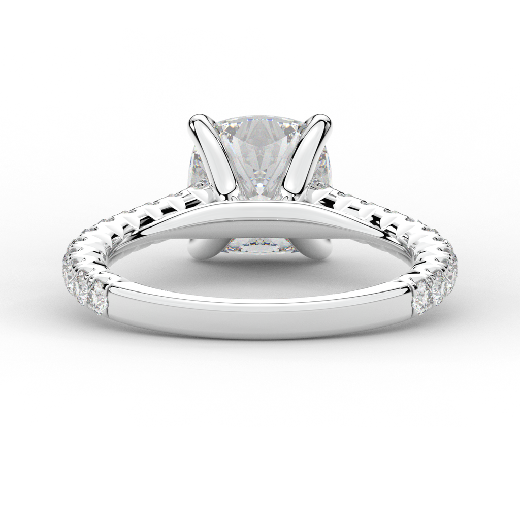 2.40CT.TW CUSHION LAB DIAMOND ENGAGEMENT RING