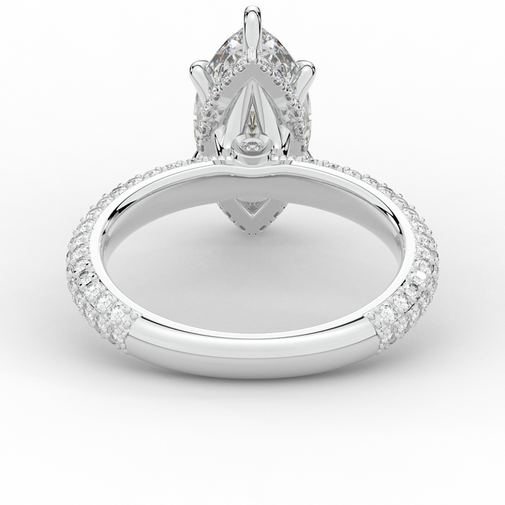 2.60CT.TW MARQUISE LAB DIAMOND ENGAGEMENT RING