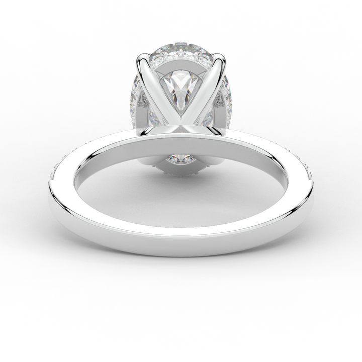 2.70CT.TW OVAL LAB DIAMOND SOLITAIRE ENGAGEMENT RING