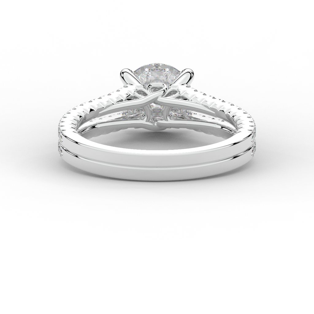 1.90CT.TW ROUND LAB DIAMOND SOLITAIRE ENGAGEMENT RING