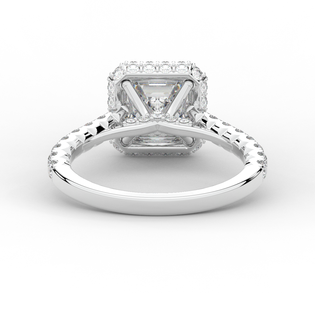 2.75CT.TW ASSCHER LAB DIAMOND HALO ENGAGEMENT RING