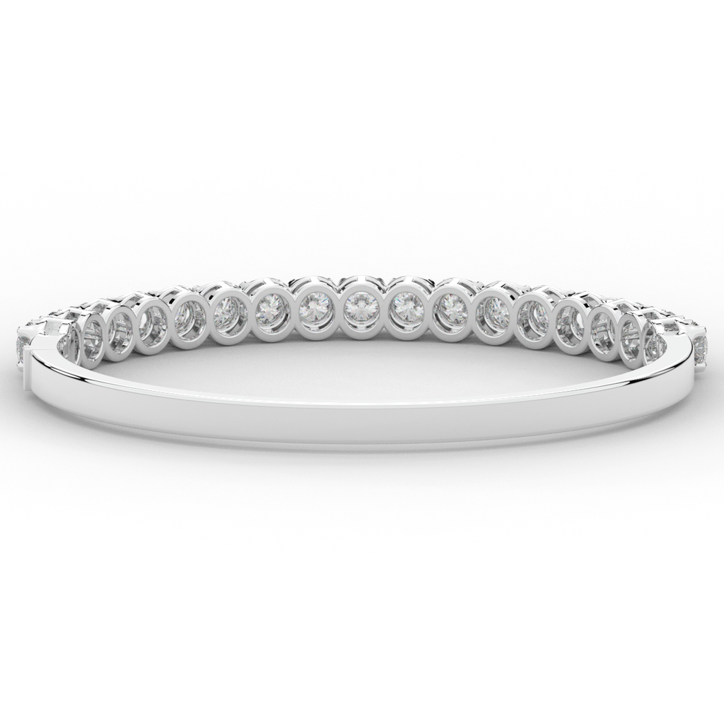 5.00CT.TW ROUND LAB DIAMOND BANGLE