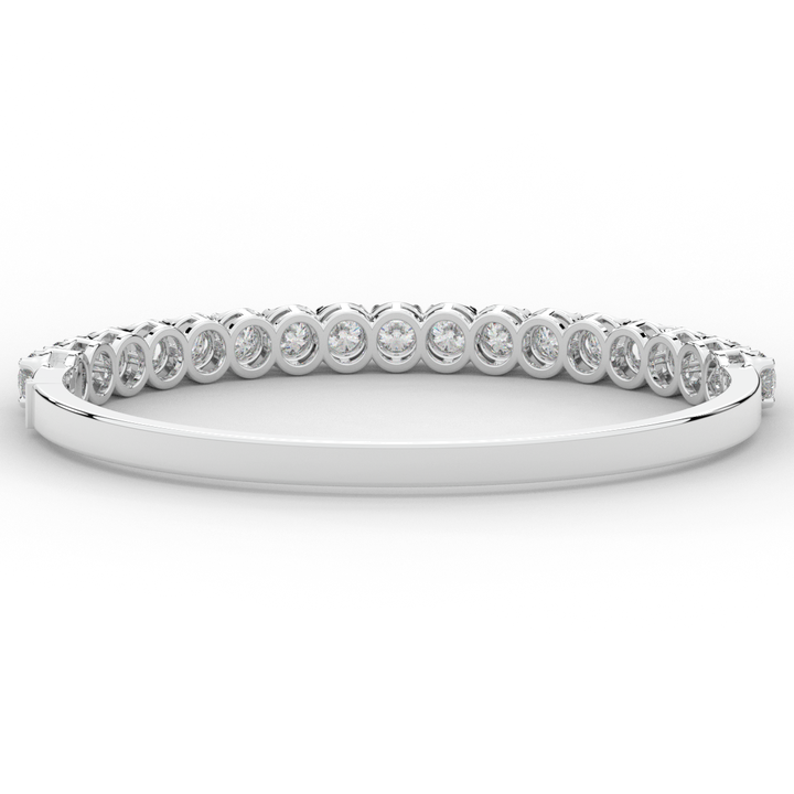 5.00CT.TW ROUND LAB DIAMOND BANGLE