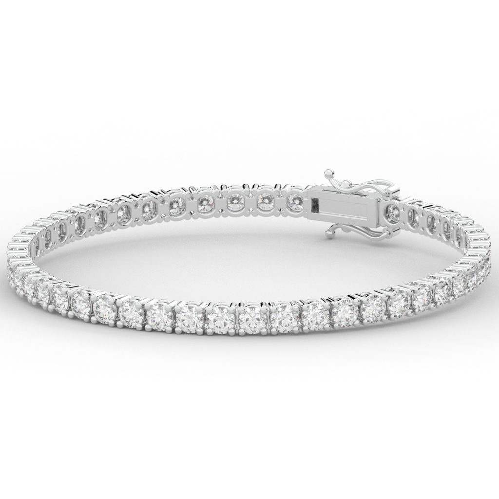 7.00CT.TW ROUND LAB DIAMOND TENNIS BRACELET