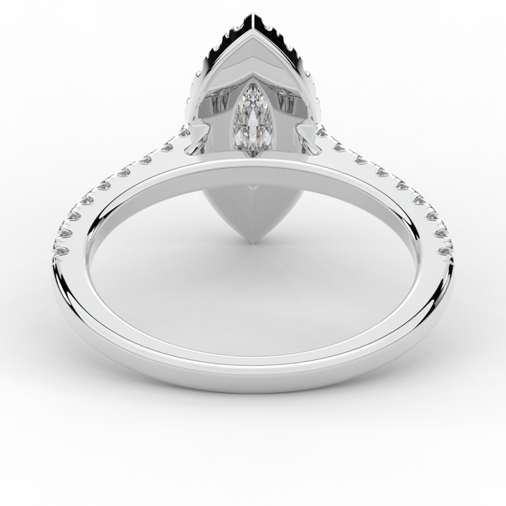 0.80CT.TW MARQUISE LAB DIAMOND HALO ENGAGEMENT RING