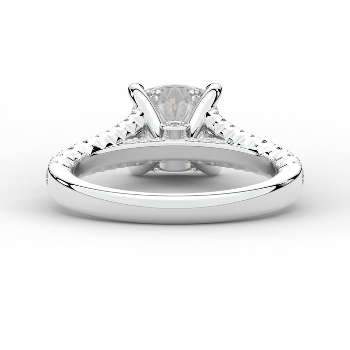 2.45CT.TW CUSHION LAB DIAMOND ENGAGEMENT RING