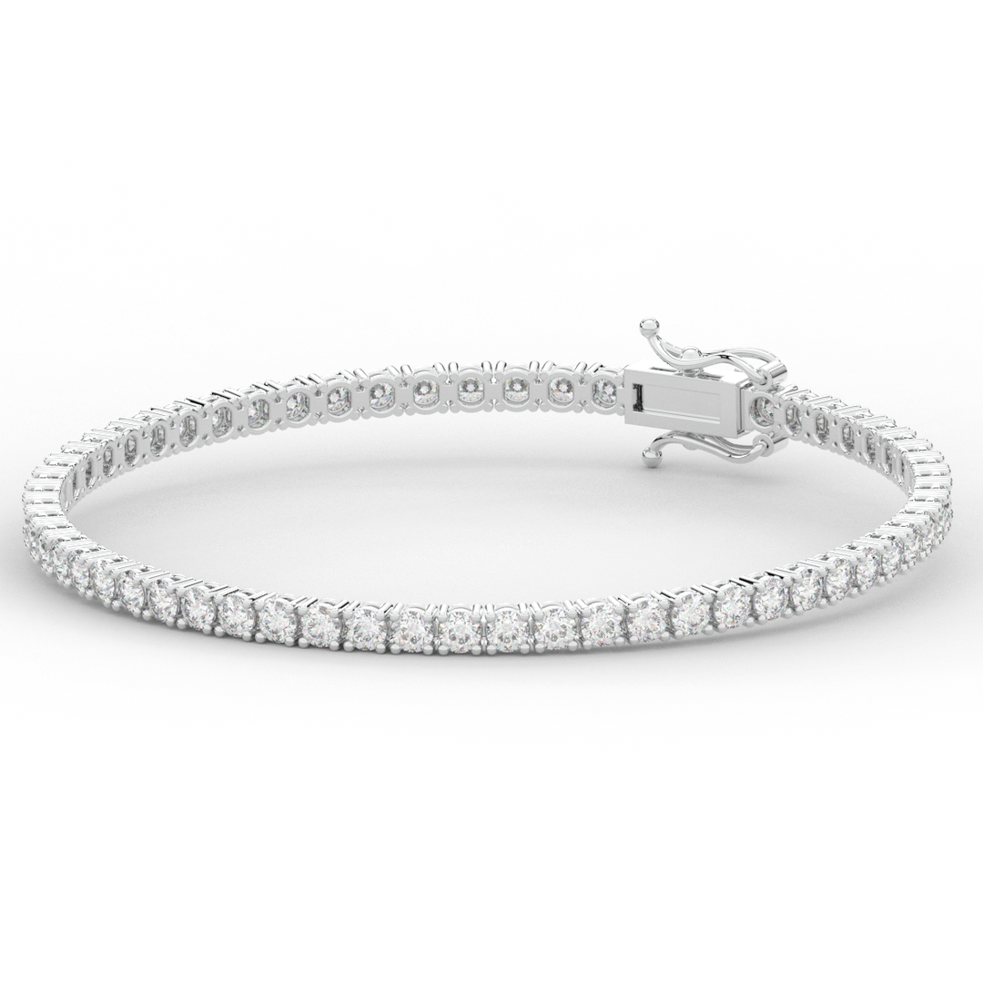 5.00CT.TW ROUND LAB DIAMOND TENNIS BRACELET