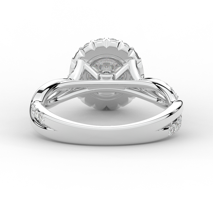 1.30CT.TW ROUND LAB DIAMOND ENGAGEMENT RING