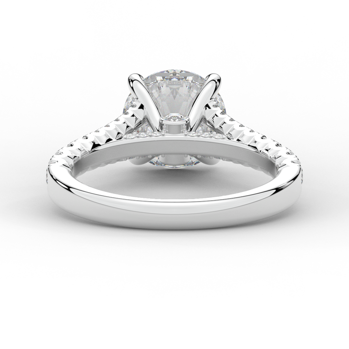 2.45CT.TW ROUND LAB DIAMOND ENGAGEMENT RING