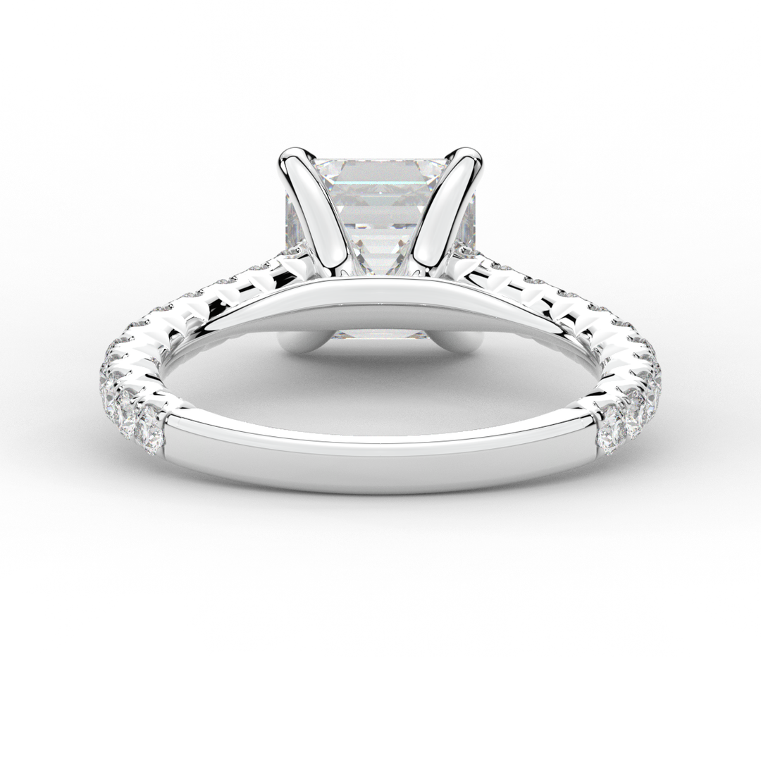 2.40CT.TW ASSCHER LAB DIAMOND ENGAGEMENT RING