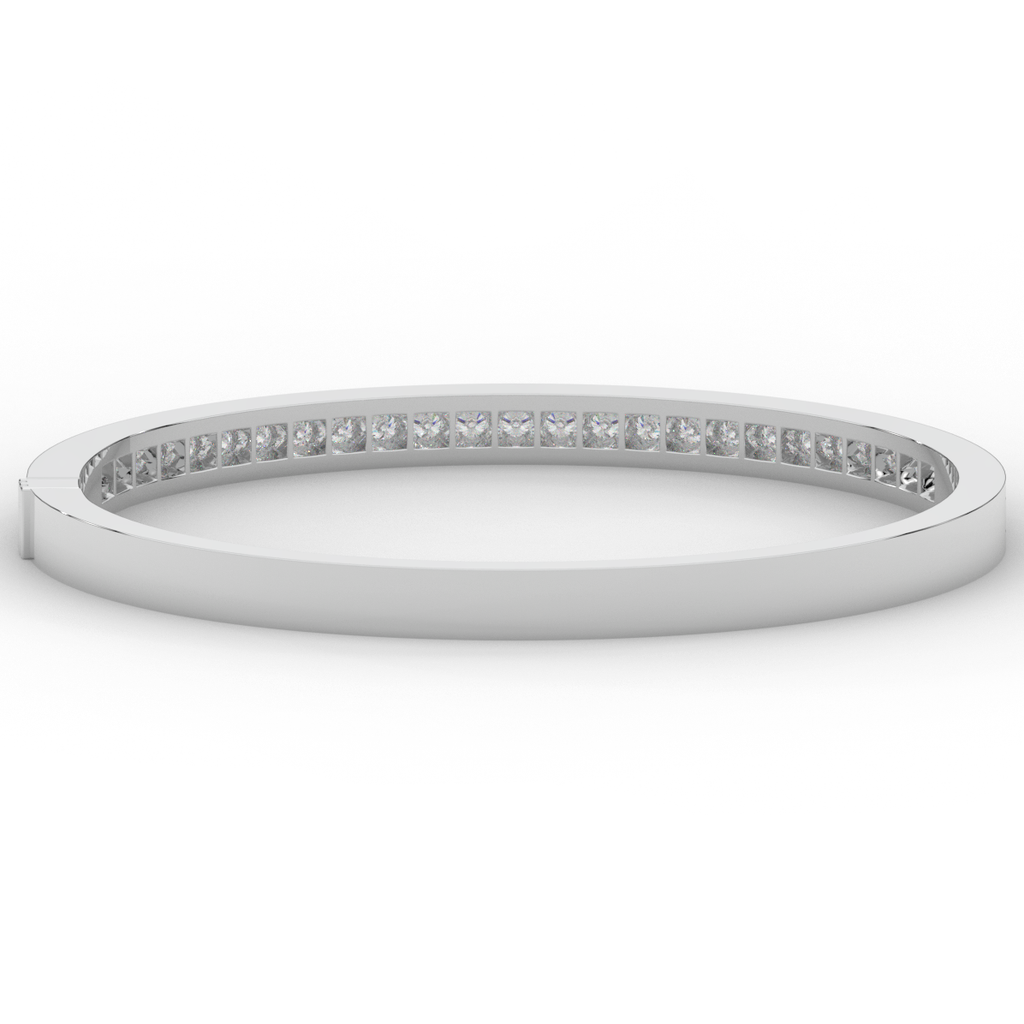 1.25CT.TW ROUND LAB DIAMOND BANGLE