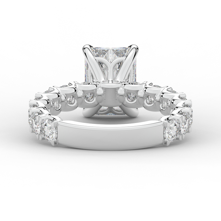 4.35CT.TW RADIANT LAB DIAMOND ENGAGEMENT RING