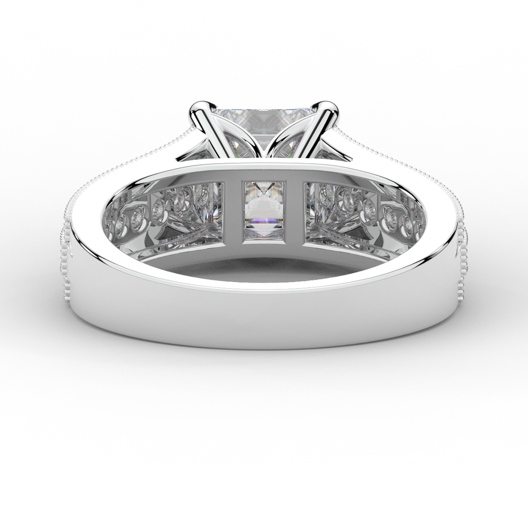 3.55CT.TW ASSCHER LAB DIAMOND ENGAGEMENT RING