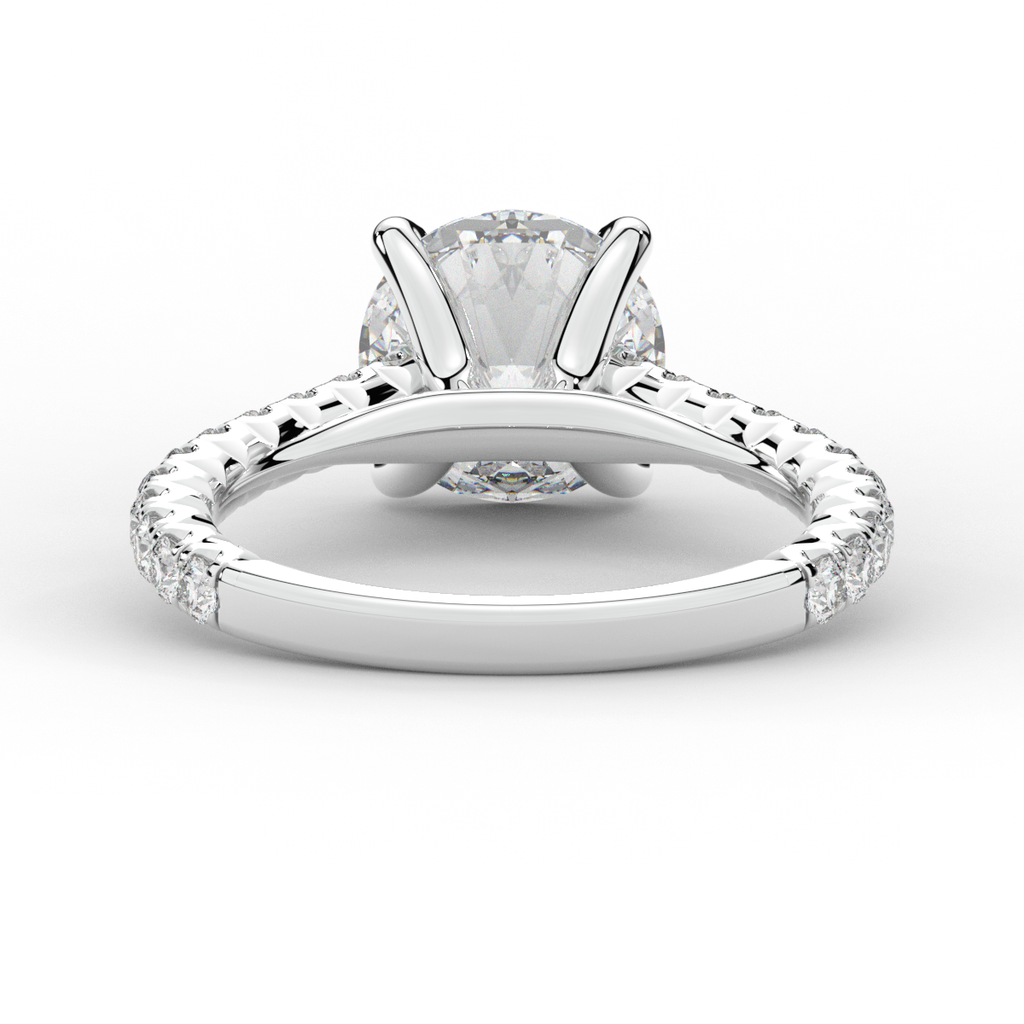 2.40CT.TW ROUND LAB DIAMOND ENGAGEMENT RING