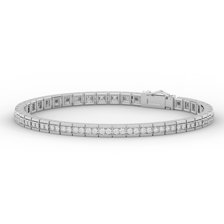 1.90CT.TW ROUND LAB DIAMOND TENNIS BRACELET - Nazarelle