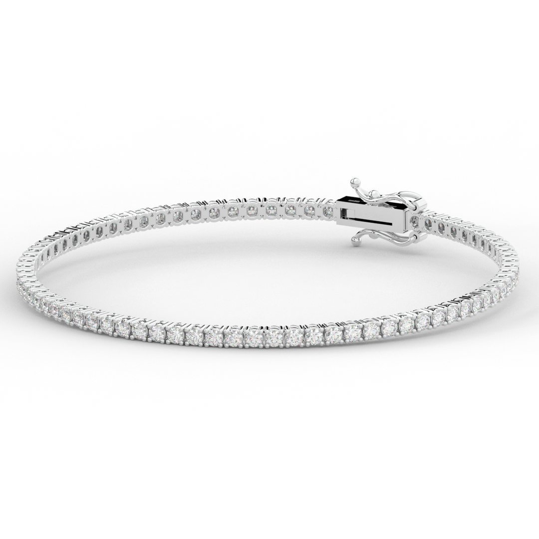 3.00CT.TW ROUND LAB DIAMOND TENNIS BRACELET