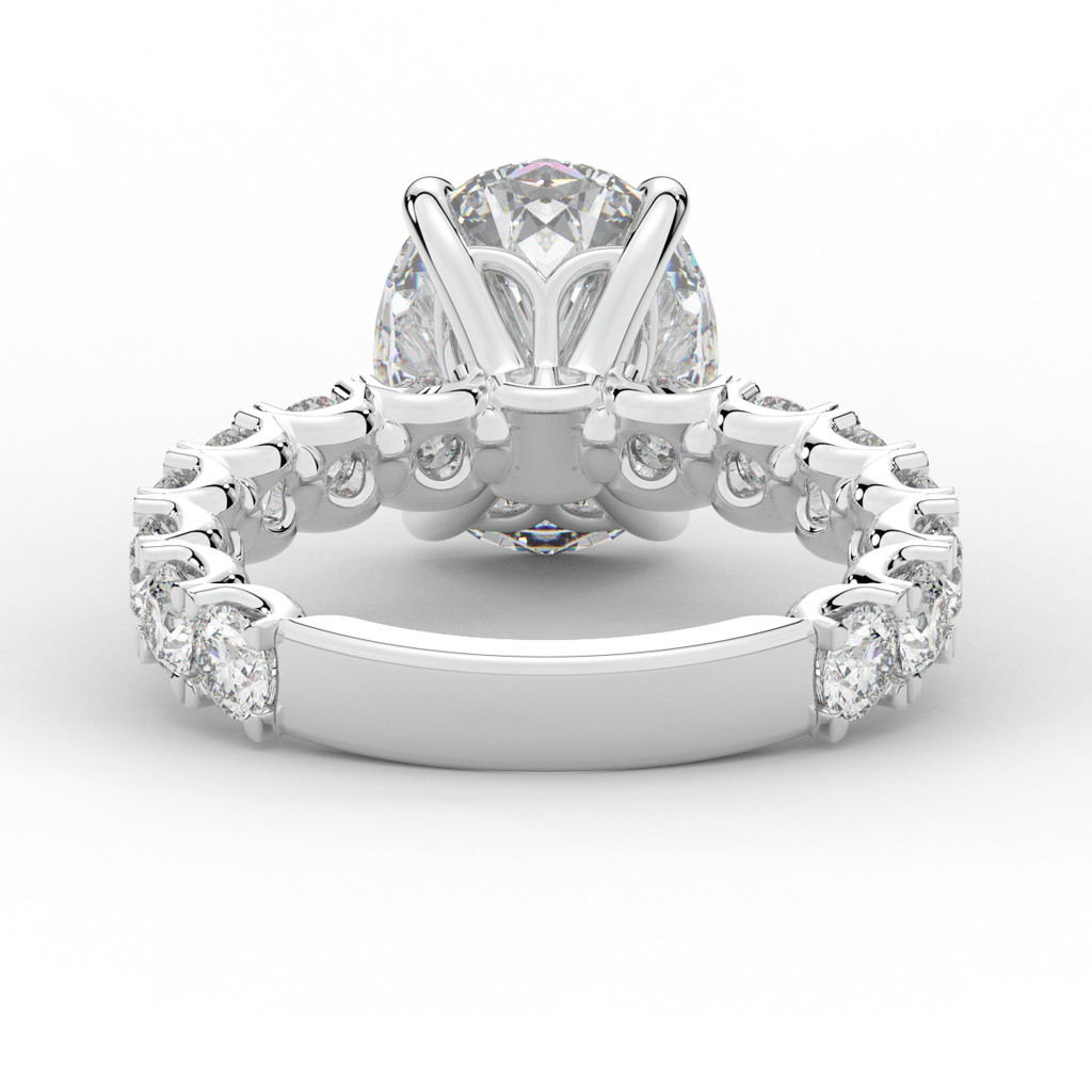 4.35CT.TW OVAL LAB DIAMOND ENGAGEMENT RING