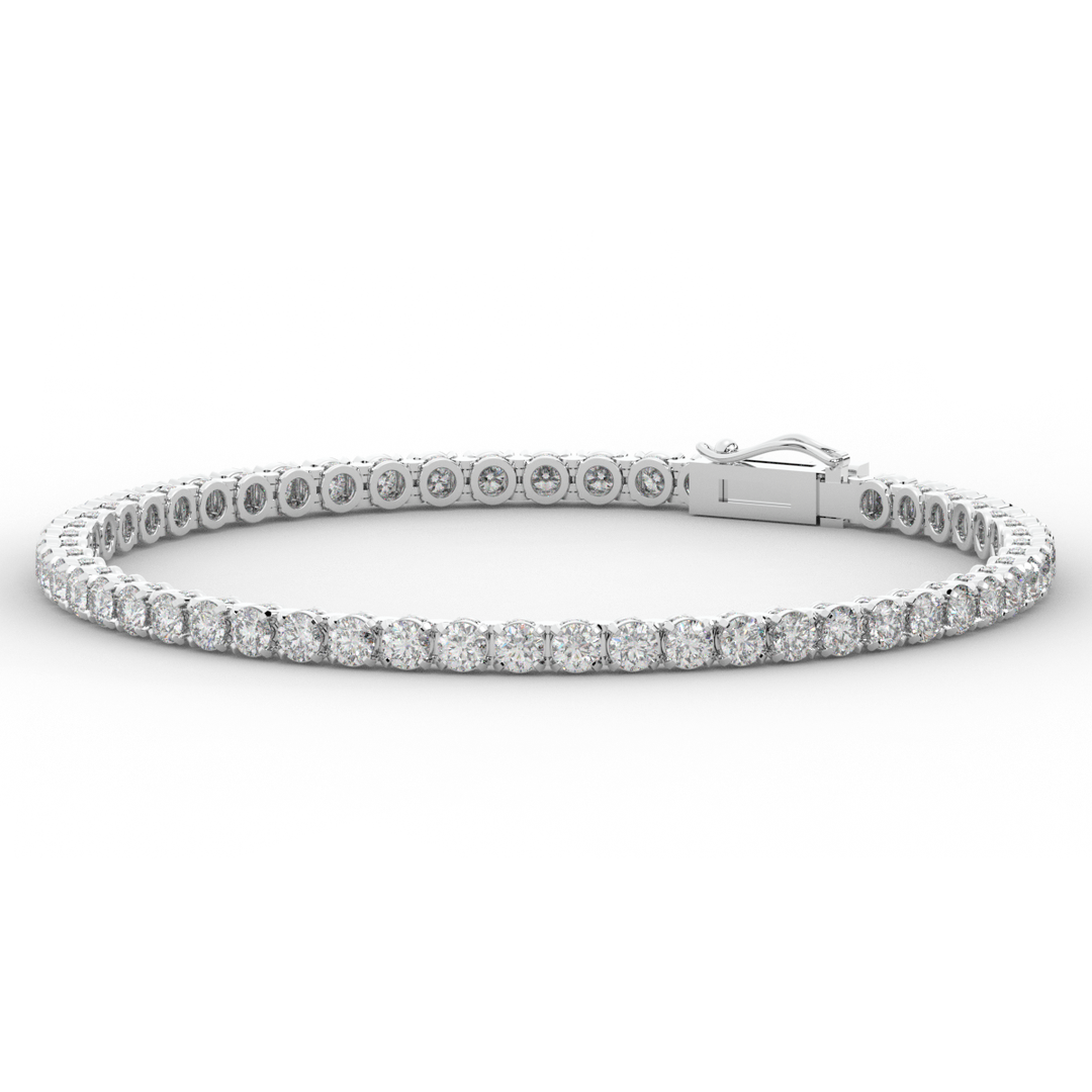 5.75CT.TW ROUND LAB DIAMOND TENNIS BRACELET - Nazarelle