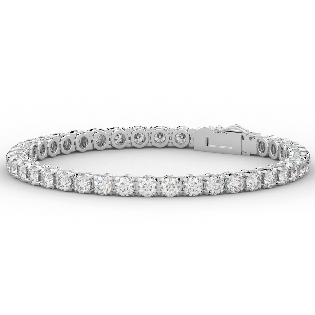 10.50CT.TW ROUND LAB DIAMOND TENNIS BRACELET - Nazarelle