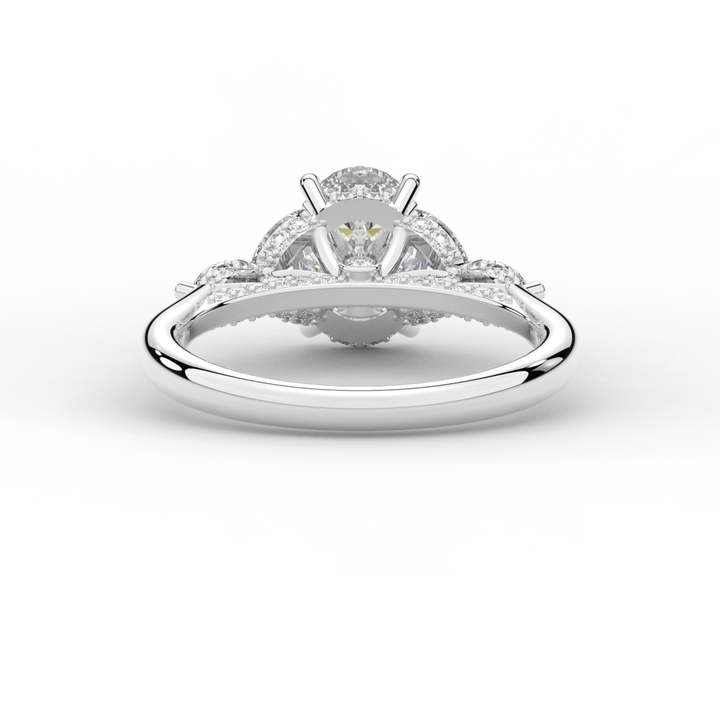 2.00CT.TW OVAL LAB DIAMOND ENGAGEMENT RING