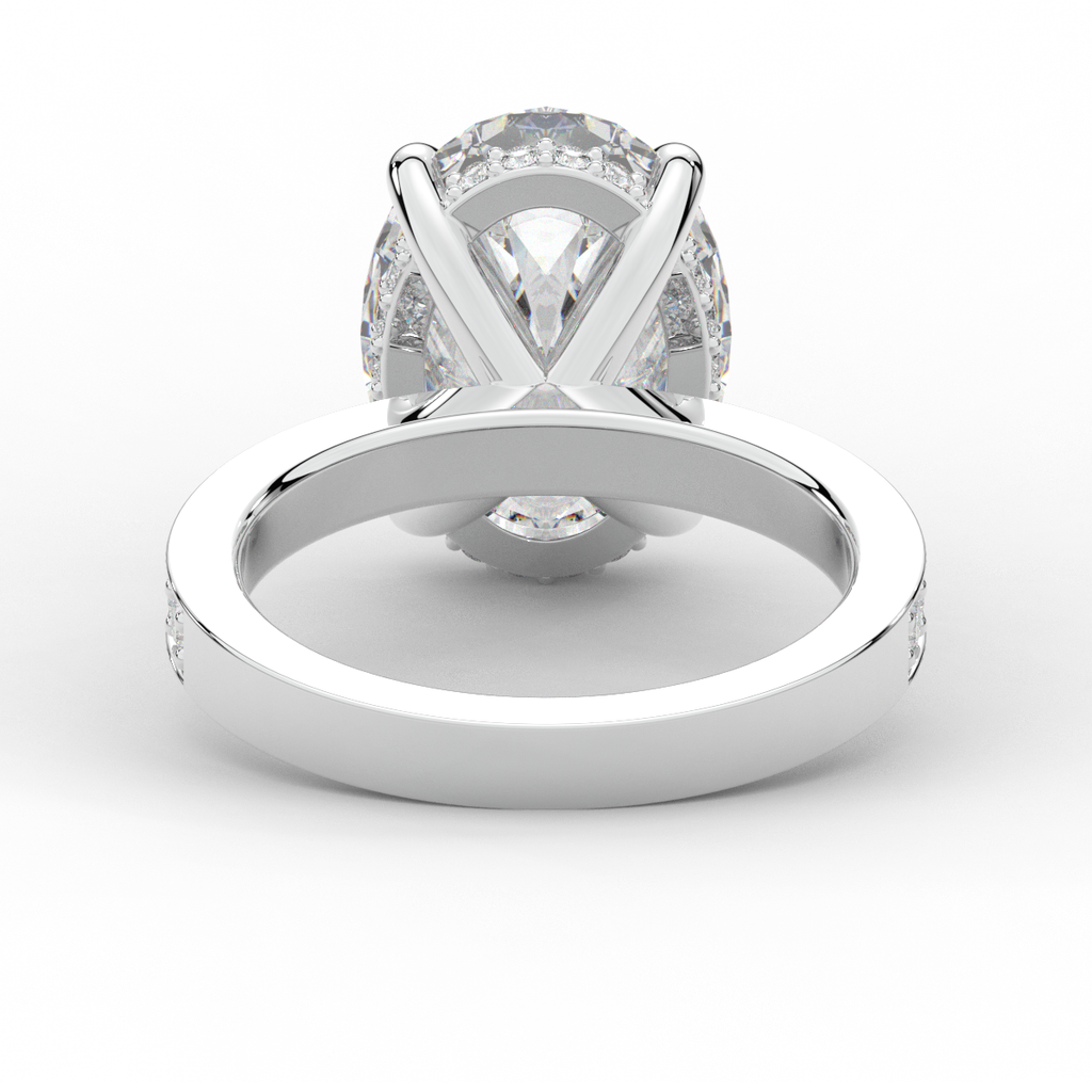 4.30CT.TW OVAL LAB DIAMOND BAND ENGAGEMENT RING