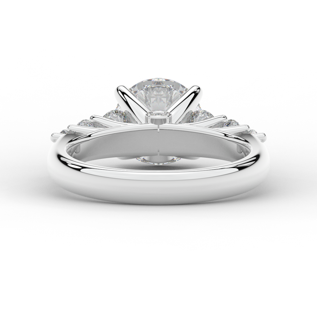 3.00CT.TW ROUND LAB DIAMOND  ENGAGEMENT RING