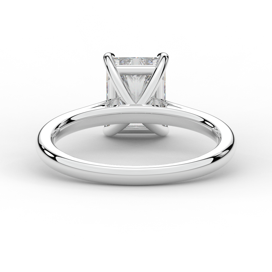 2.00CT RADIANT LAB DIAMOND SOLITAIRE ENGAGEMENT RING