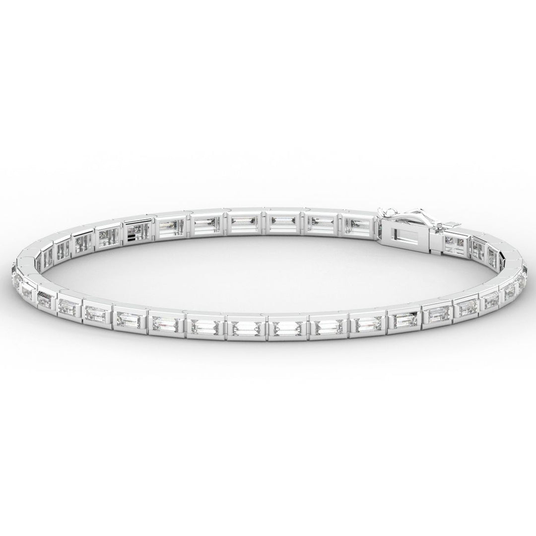 3.40CT.TW ROUND LAB DIAMOND TENNIS BRACELET