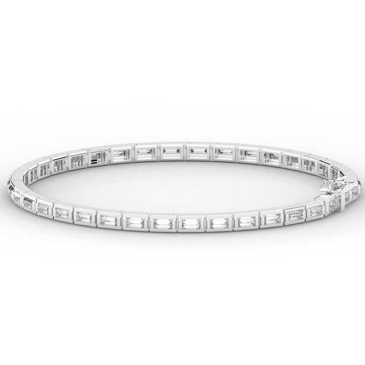 3.40CT.TW ROUND LAB DIAMOND TENNIS BRACELET