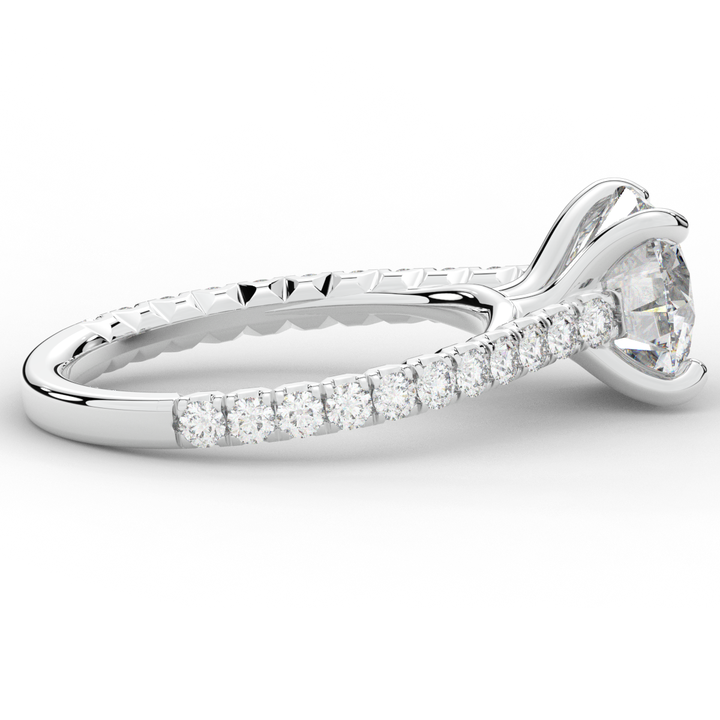 2.40CT.TW ROUND LAB DIAMOND ENGAGEMENT RING