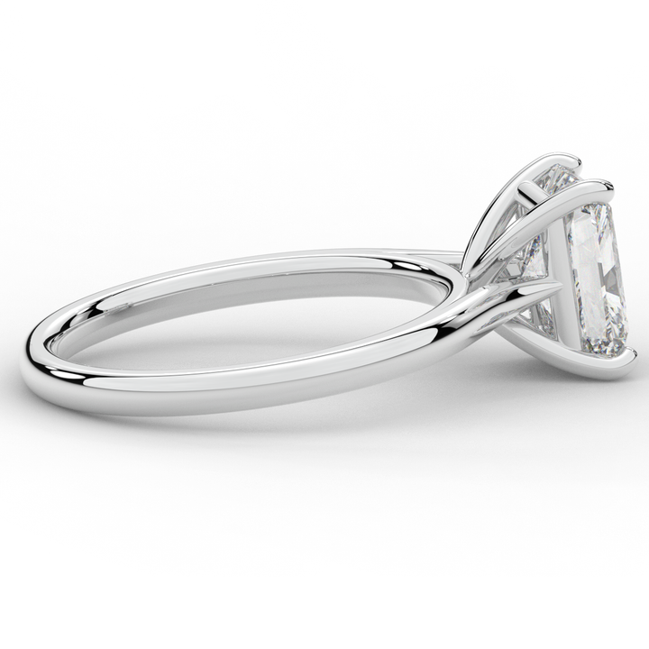 2.00CT RADIANT LAB DIAMOND SOLITAIRE ENGAGEMENT RING