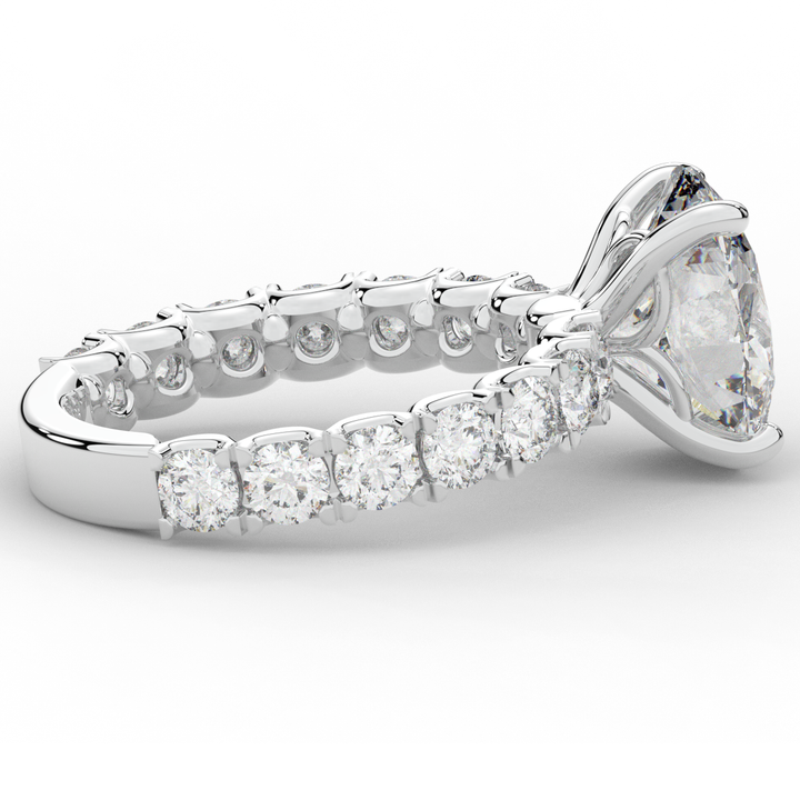 4.35CT.TW OVAL LAB DIAMOND ENGAGEMENT RING