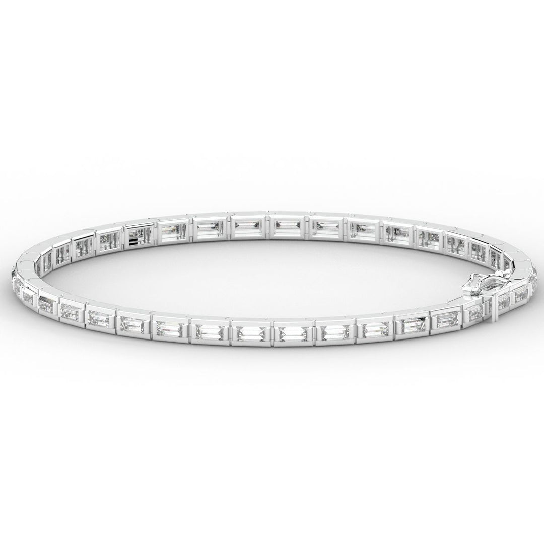 3.40CT.TW ROUND LAB DIAMOND TENNIS BRACELET