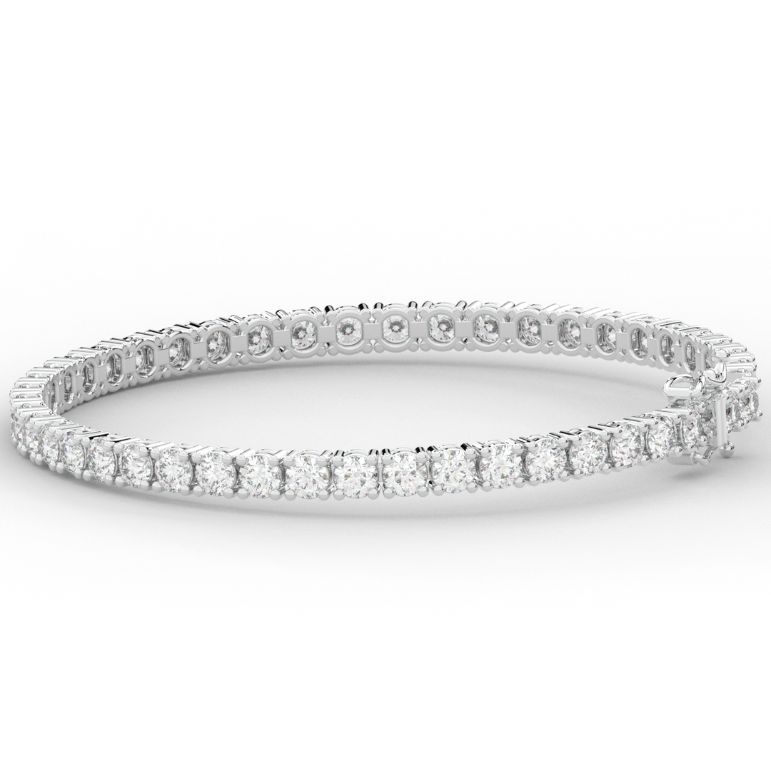 7.00CT.TW ROUND LAB DIAMOND TENNIS BRACELET