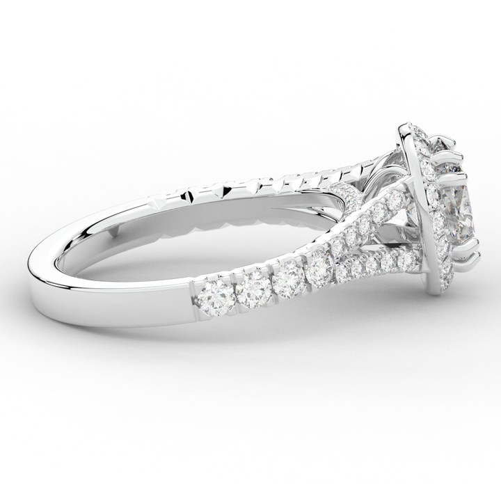 1.60CT.TW OVAL LAB DIAMOND ENGAGEMENT RING