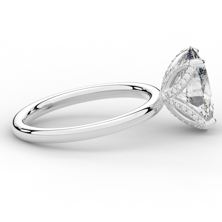 3.10CT.TW OVAL LAB DIAMOND ENGAGEMENT RING