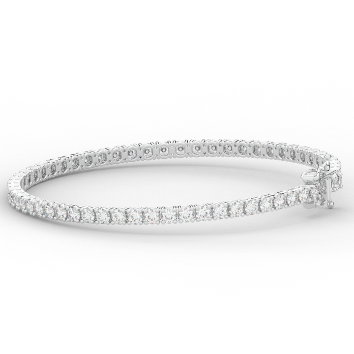 5.00CT.TW ROUND LAB DIAMOND TENNIS BRACELET