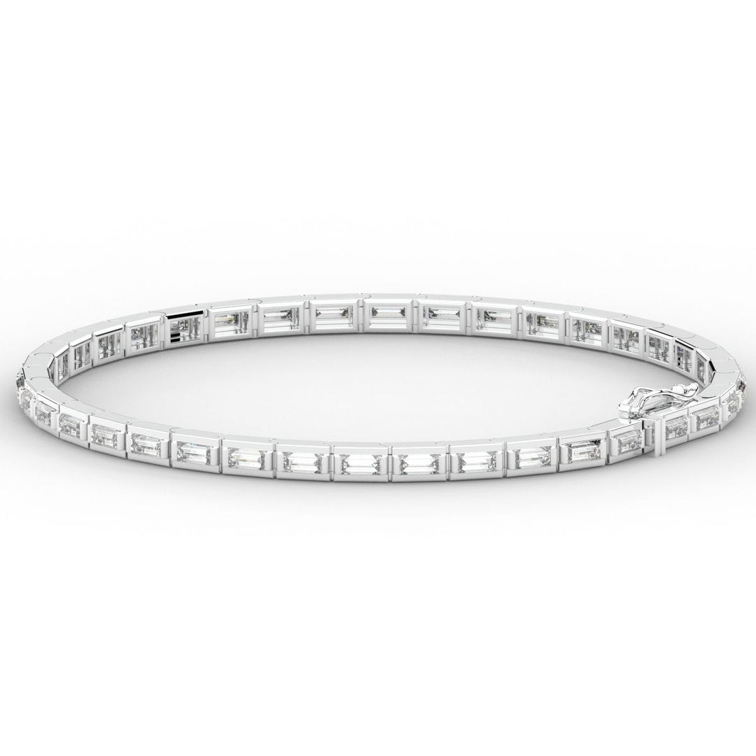 3.40CT.TW ROUND LAB DIAMOND TENNIS BRACELET