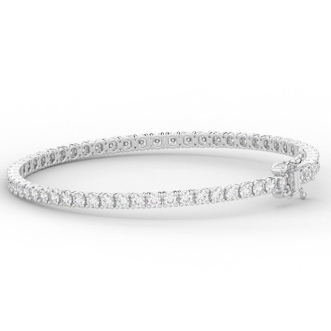 5.00CT.TW ROUND LAB DIAMOND TENNIS BRACELET