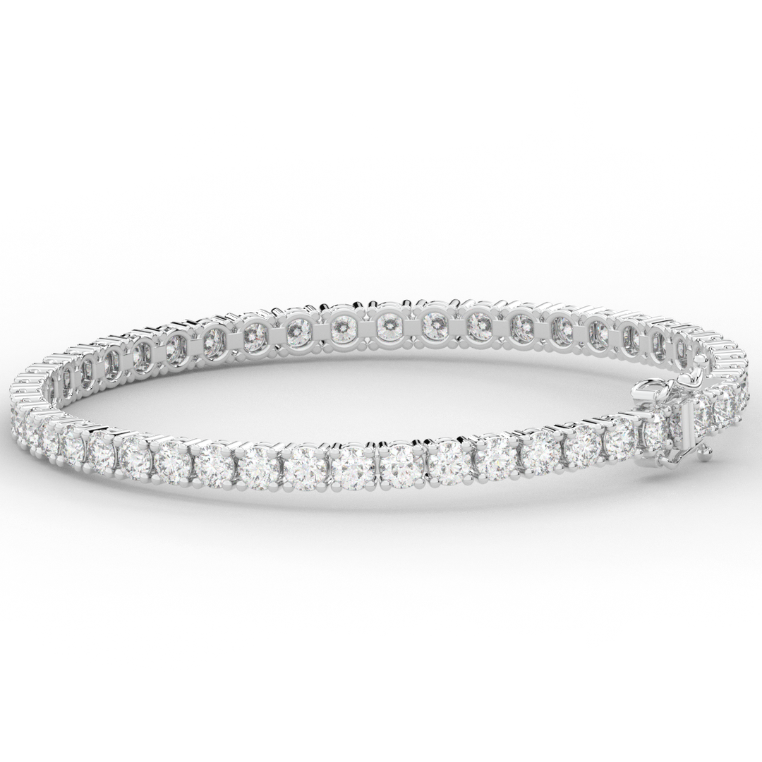 7.00CT.TW ROUND LAB DIAMOND TENNIS BRACELET