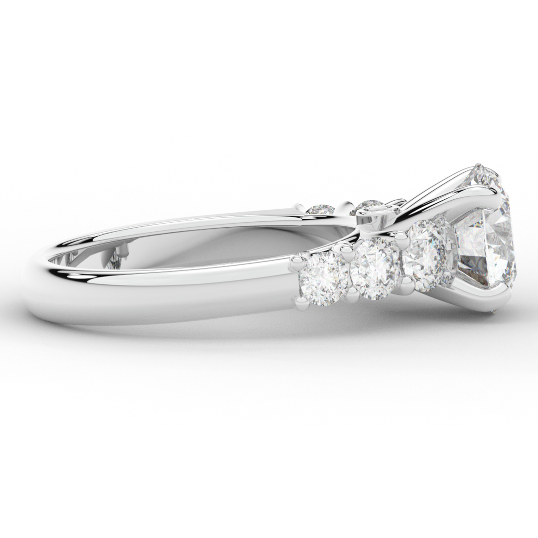 3.00CT.TW ROUND LAB DIAMOND  ENGAGEMENT RING