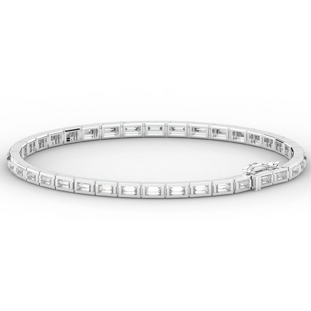 3.40CT.TW ROUND LAB DIAMOND TENNIS BRACELET