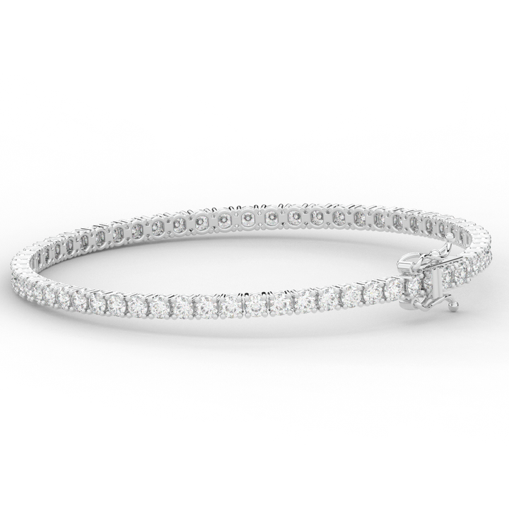 5.00CT.TW ROUND LAB DIAMOND TENNIS BRACELET