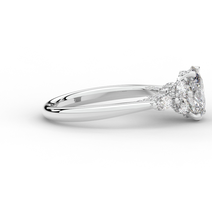 2.00CT.TW OVAL LAB DIAMOND ENGAGEMENT RING