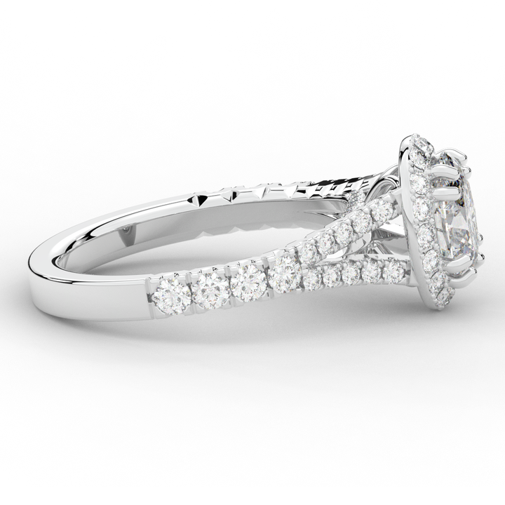 1.60CT.TW OVAL LAB DIAMOND ENGAGEMENT RING