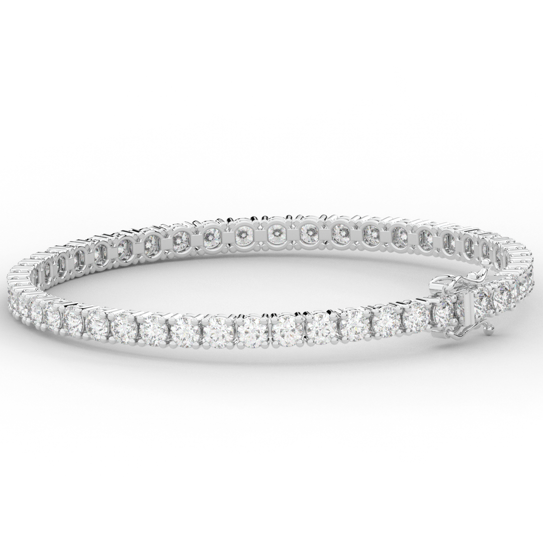 7.00CT.TW ROUND LAB DIAMOND TENNIS BRACELET