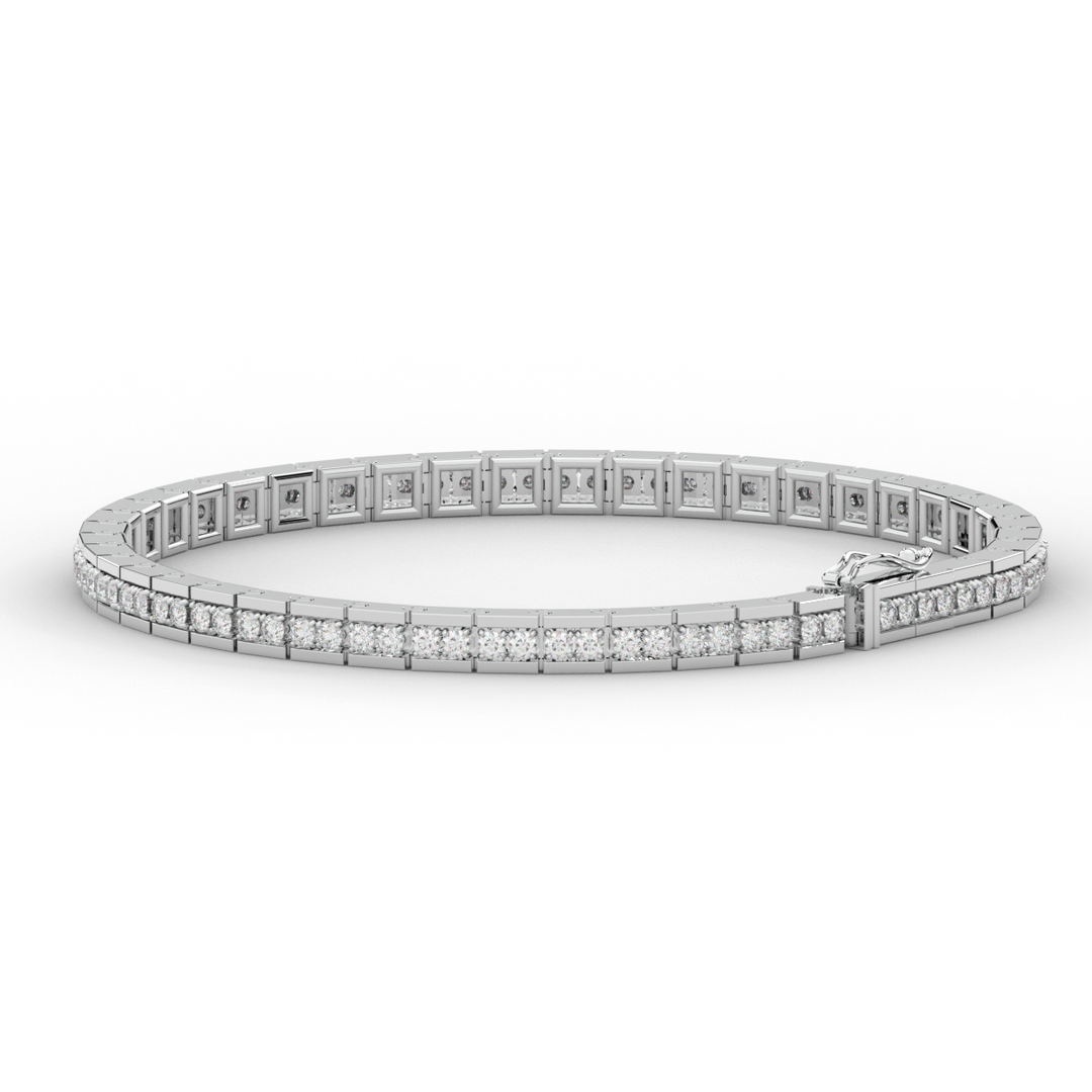 1.90CT.TW ROUND LAB DIAMOND TENNIS BRACELET - Nazarelle