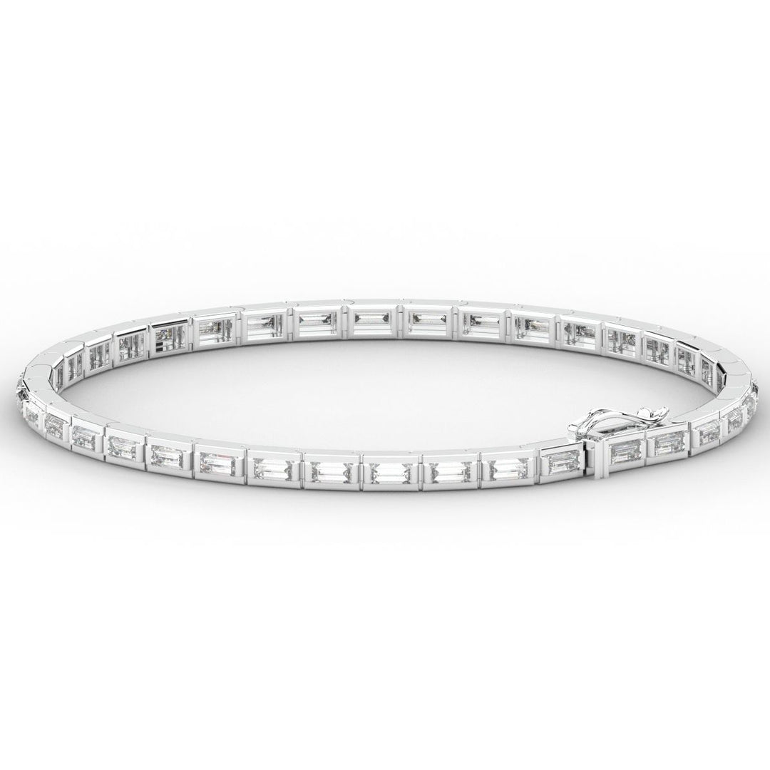 3.40CT.TW ROUND LAB DIAMOND TENNIS BRACELET